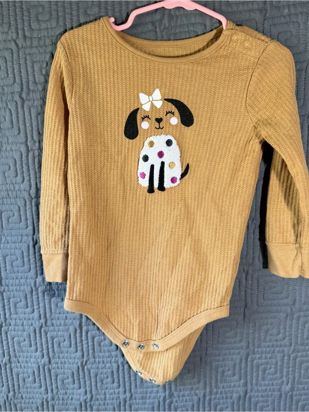 Lot Of 3 Garanimals Bodysuit Baby Girl 18 Months Longsleeve Multicolor